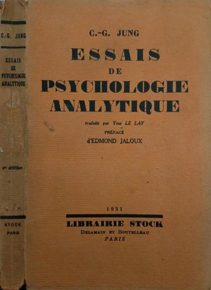 Essais de psychologie analytique - Carl Gustav Jung - copertina