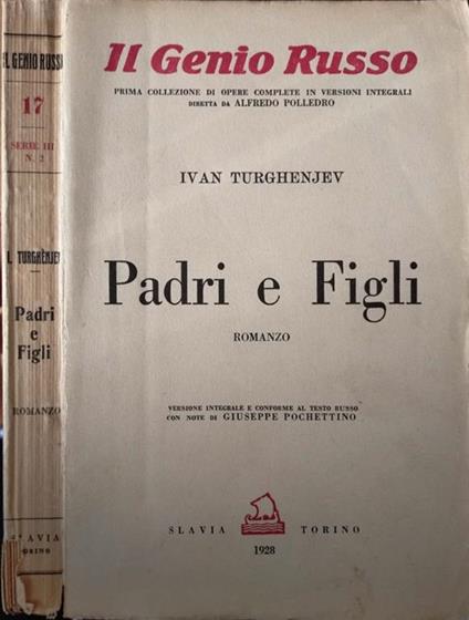 Padri e figli - Ivan Turgenev - copertina