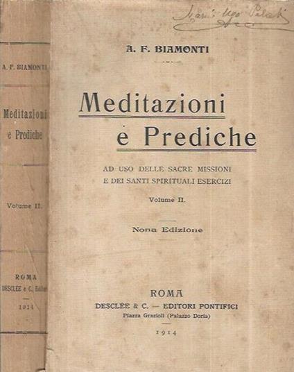 Meditazioni e Prediche - copertina