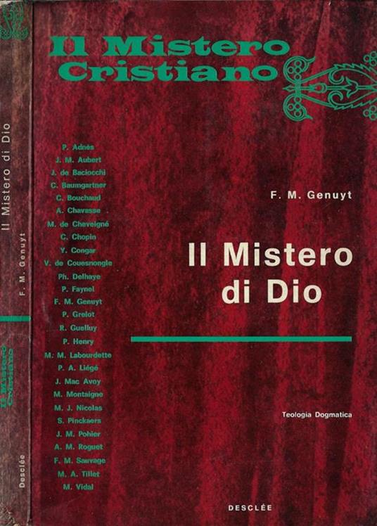 Il Mistero di Dio - F. M. Genuyt - copertina