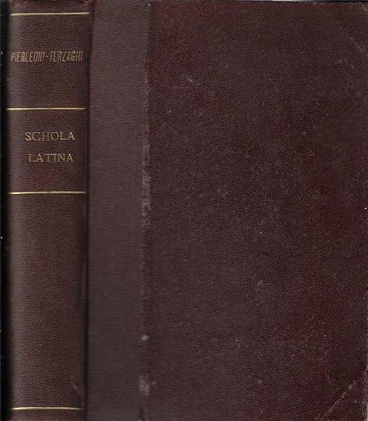 Schola latina Vol I - G. Pierleoni - copertina