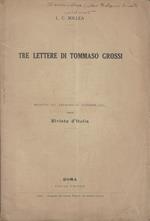 Tre lettere di Tommaso Grossi