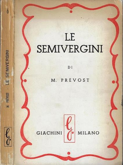 Le semivergini - Michèle Prévost - copertina