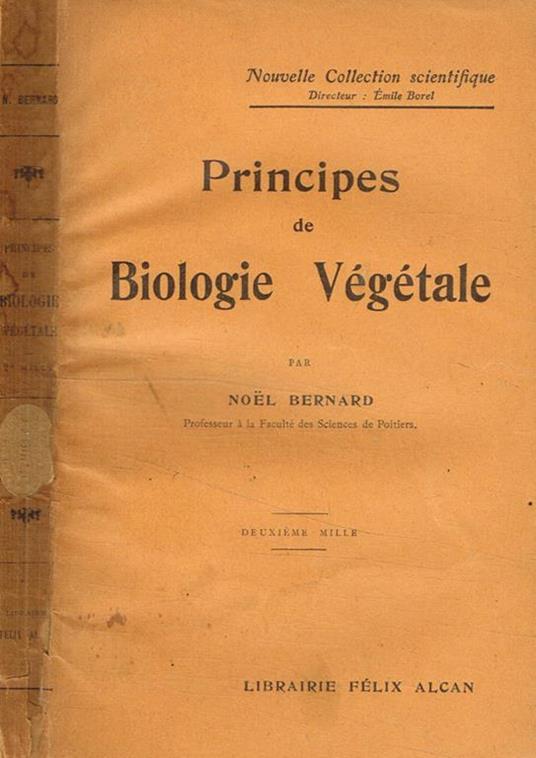 Principes de biologie végétale - Bernard Noel - copertina