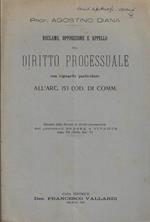 Reclamo, opposizione e appello nel diritto processuale con riguardo particolare all'art. 153 Cod. di Comm