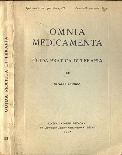 Omnia medicamenta n. 12 - copertina