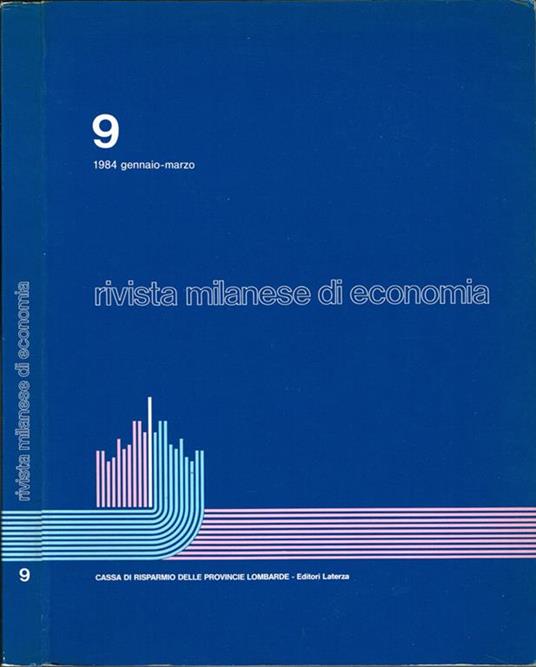 Rivista milanese di economia - copertina