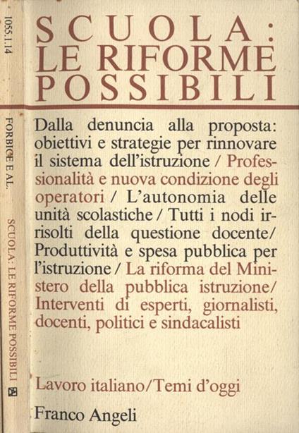 Scuola: le riforme possibili - copertina