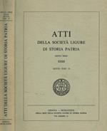 Atti della SocietÓ Ligure di Storia Patria, nuova serie XXIII (XCVII), fascicolo II, 1983