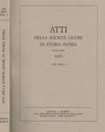 Atti della Società Ligure di Storia Patria. Nuova Serie, XXXV (CIX) fasc.I