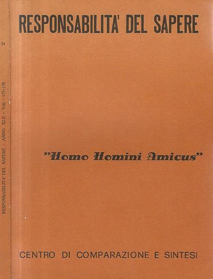 Responsabilità del sapere - pubblicazione trimestrale Anno XLII - vol. 175 - 176 1990 - copertina