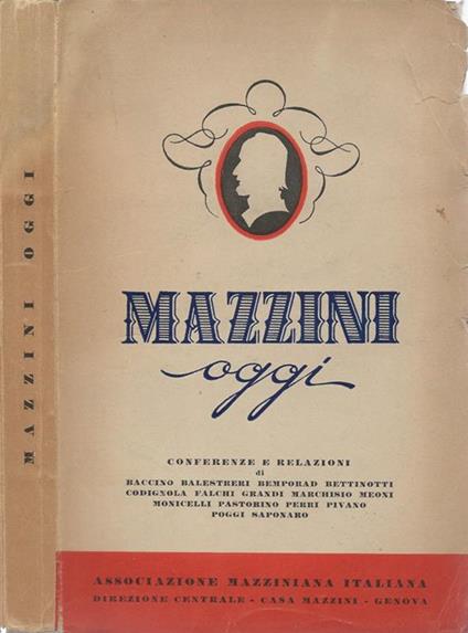 Mazzini, oggi - copertina