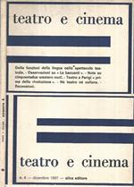 Teatro e cinema - n° 4 dicembre 1967