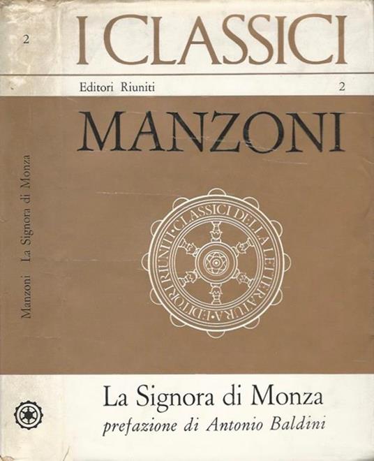 La Signora di Monza - Alessandro Manzoni - copertina