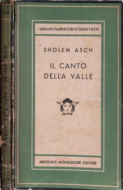 Il canto della valle - Sholem Asch - copertina