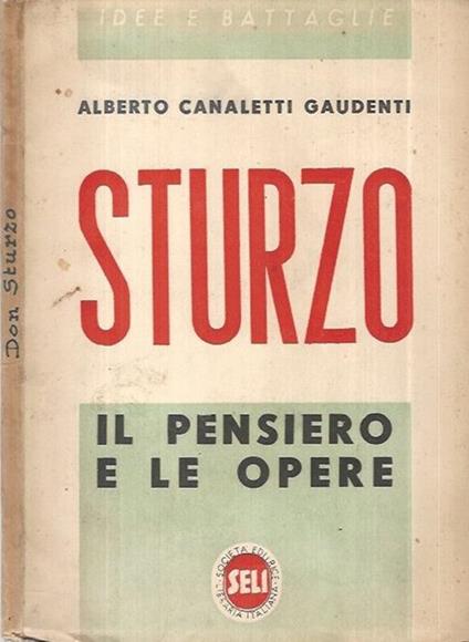 Sturzo - Alberto Canaletti Gaudenti - copertina