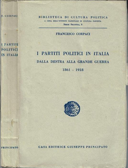 I partiti politici in Italia - Francesco Corpaci - copertina