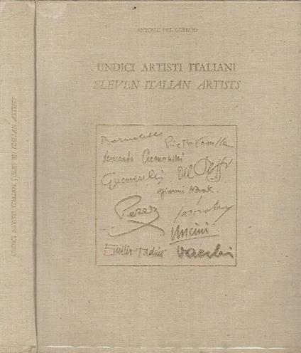 Undici Artisti Italiani - Eleven italian Artist - Antonio Del Guercio - copertina