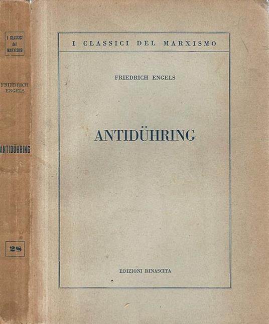 Antiduhring - Friedrich Engels - copertina