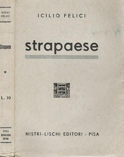 Strapaese - Icilio Felici - copertina