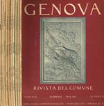Genova. Rivista mensile del Comune anno XXIII n.2, 3, 4, 5, 6, 7, 8, 10, 11, 12, 1943