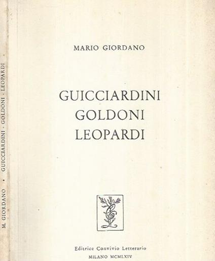 Guicciardini Goldoni Leopardi - Mario Giordano - copertina