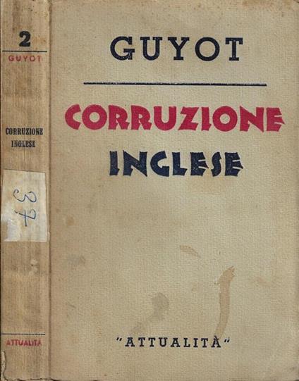 Corruzione inglese - Yves Guyot - copertina