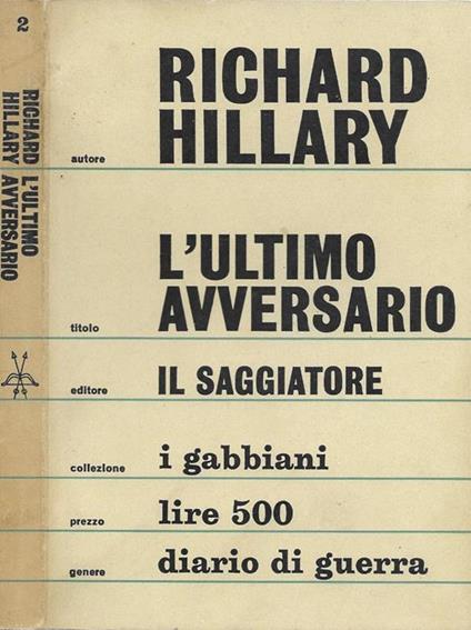 L' ultimo avversario - Richard Hillary - copertina