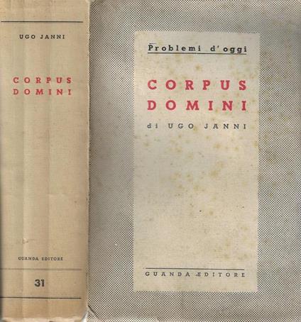 Corpus Domini - Ugo Janni - copertina