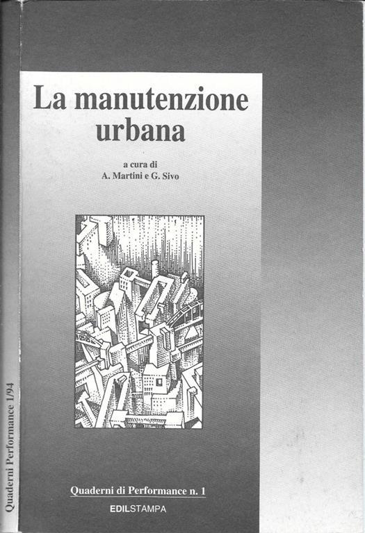 La manutenzione urbana - A. Martini - copertina