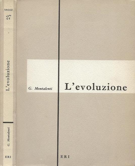 L' evoluzione - Giuseppe Montalenti - copertina