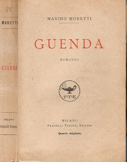 Guenda - Marino Moretti - copertina