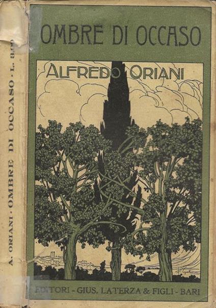 Ombre di occaso - Alfredo Oriani - copertina