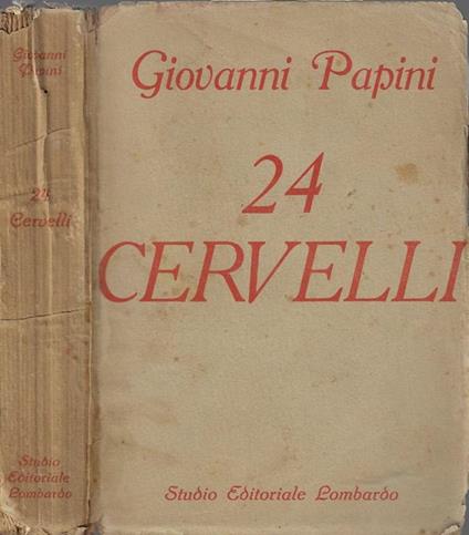 24 cervelli - Giovanni Papini - copertina