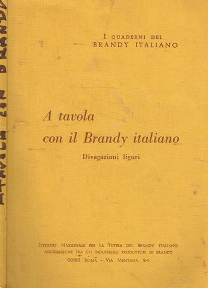 A tavola con il Brandy italiano - Luigi Papo - copertina