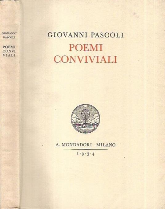 Poemi conviviali - Giovanni Pascoli - copertina