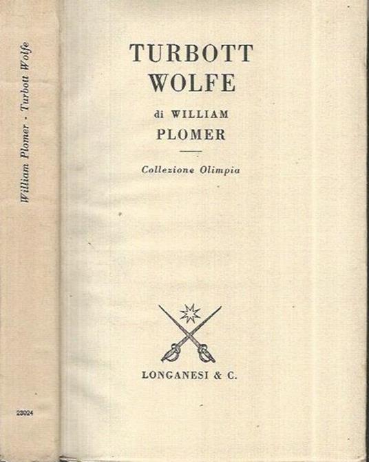 Turbott Wolfe - William Plomer - copertina