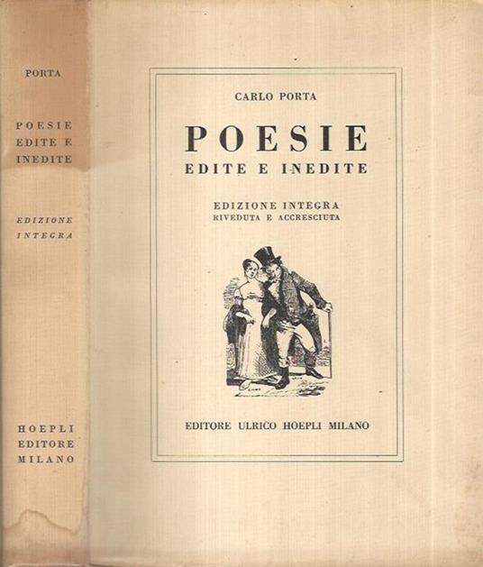 Poesie - Carlo Porta - copertina