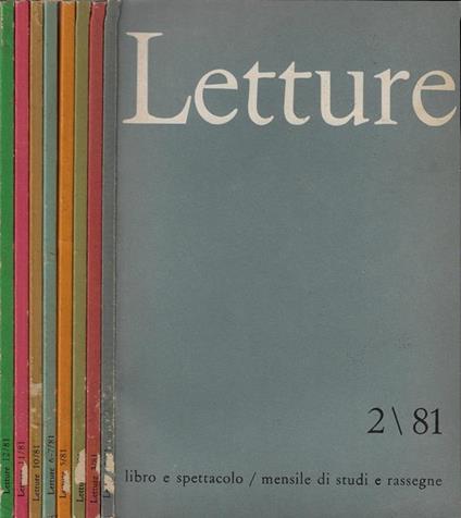 Letture Anno 36° N° 2, 3, 4, 5, 6-7, 10, 11, 12 - Alessandro Scurani - copertina