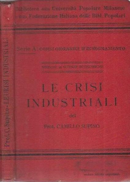 Le crisi industriali - Camillo Supino - copertina