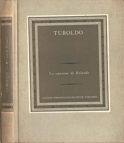 La canzone di Rolando - Turoldo - copertina