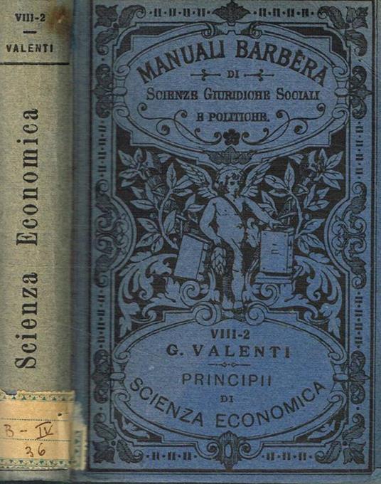 Principi di scienza economica vol.II - Ghino Valenti - copertina