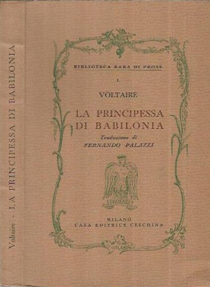 La principessa di Babilonia - Voltaire - copertina