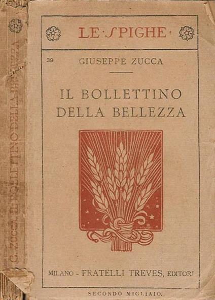 Il bollettino della bellezza - Giuseppe Zucca - copertina