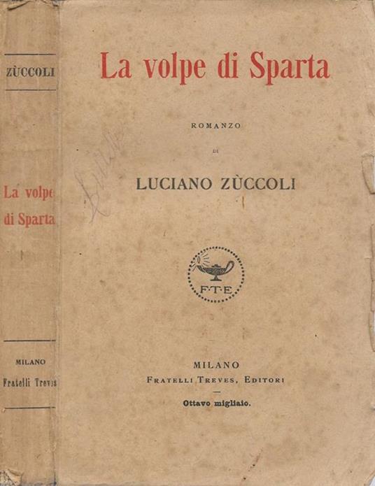 La volpe di Sparta - Luciano Zùccoli - copertina