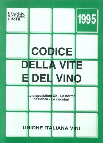 Codice della Vite e del Vino - copertina