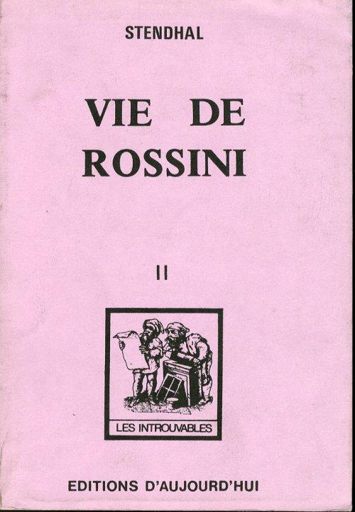 Stendhal. Vie de Rossini. Vol. 2 - copertina