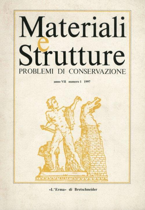 Materiali e Strutture. Problemi di conservazione. Anno VII numero 1 1997 - copertina