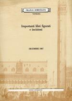 Importanti libri figurati e incisioni. Dicembre 1987. [Edizione italiana e inglese]