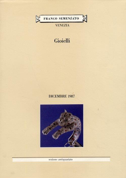 Gioielli. Dicembre 1987. [Edizione italiana e inglese] - copertina